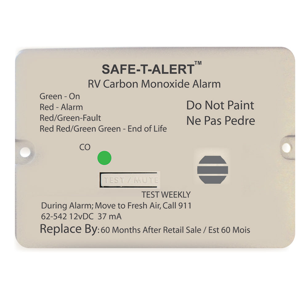 Safe-T-Alert 62 Series 12V RV Carbon Monoxide Alarm – White