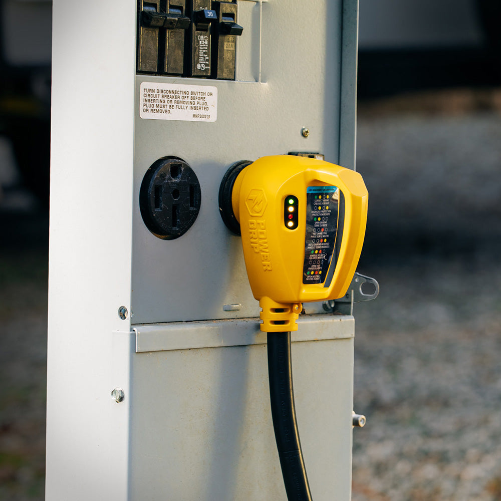 Camco Power Grip 30A-to-15A Circuit Analyzer Adapter