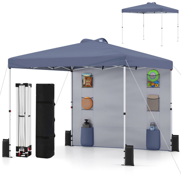 10' x 10' Pop-Up Canopy with Sidewall and Storage Pockets