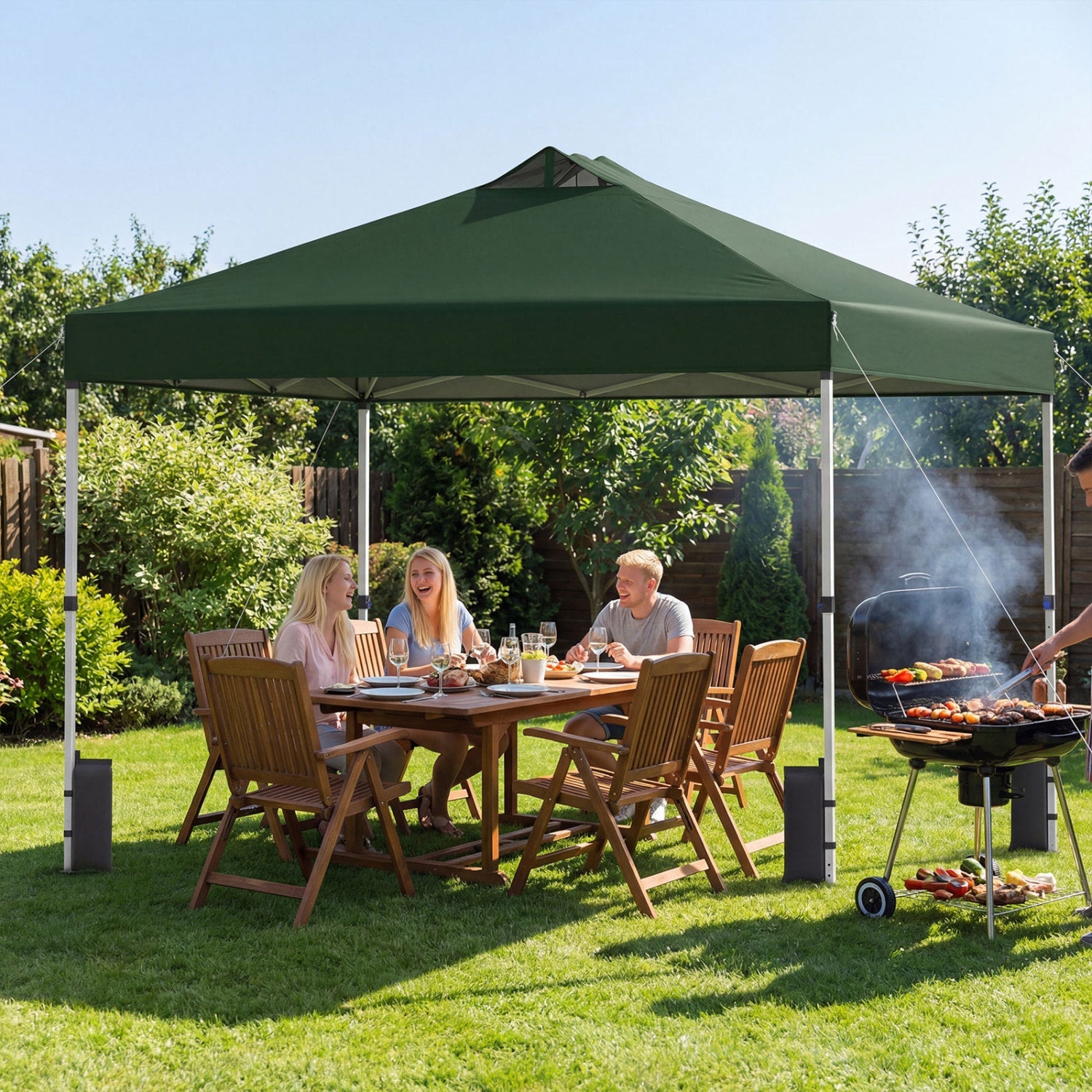 10' x 10' Vented Pop-Up Canopy with One-Hand Center Lock