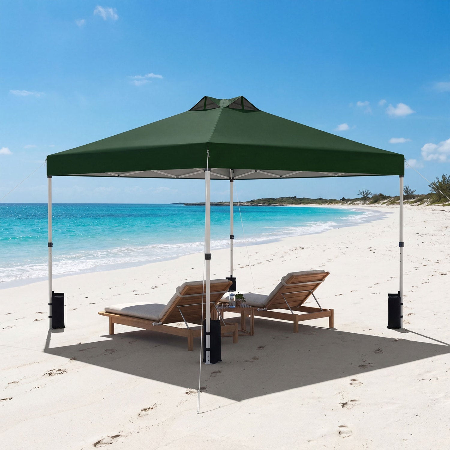 10' x 10' Vented Pop-Up Canopy with One-Hand Center Lock