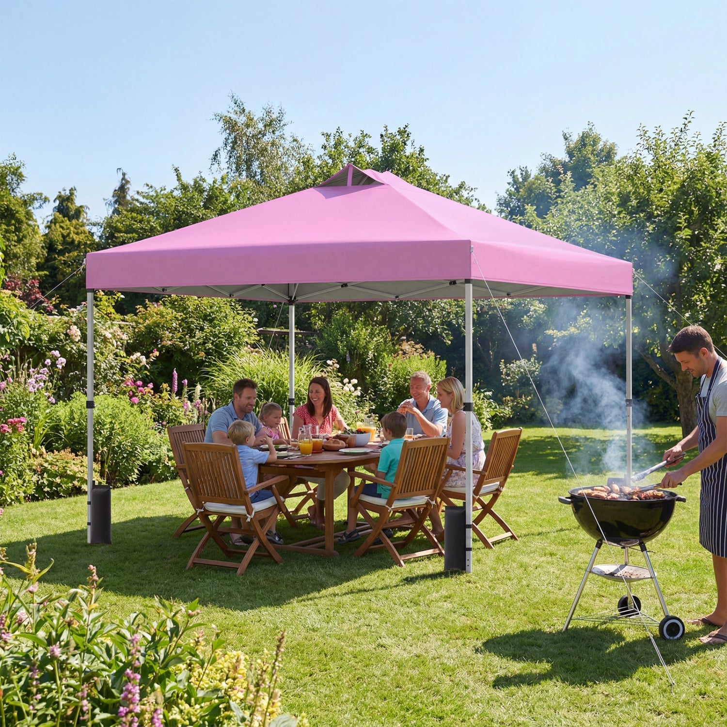 10' x 10' Vented Pop-Up Canopy with One-Hand Center Lock