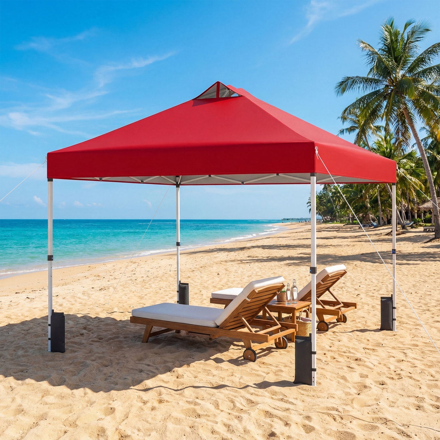10' x 10' Vented Pop-Up Canopy with One-Hand Center Lock