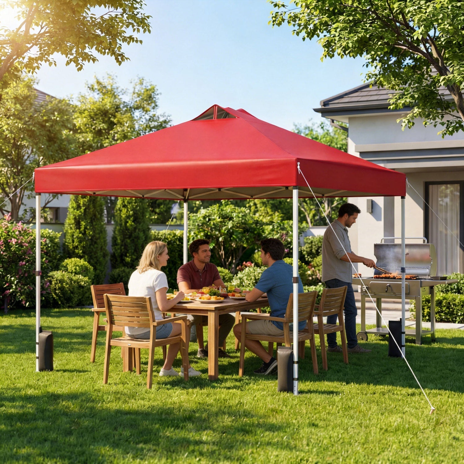 10' x 10' Vented Pop-Up Canopy with One-Hand Center Lock