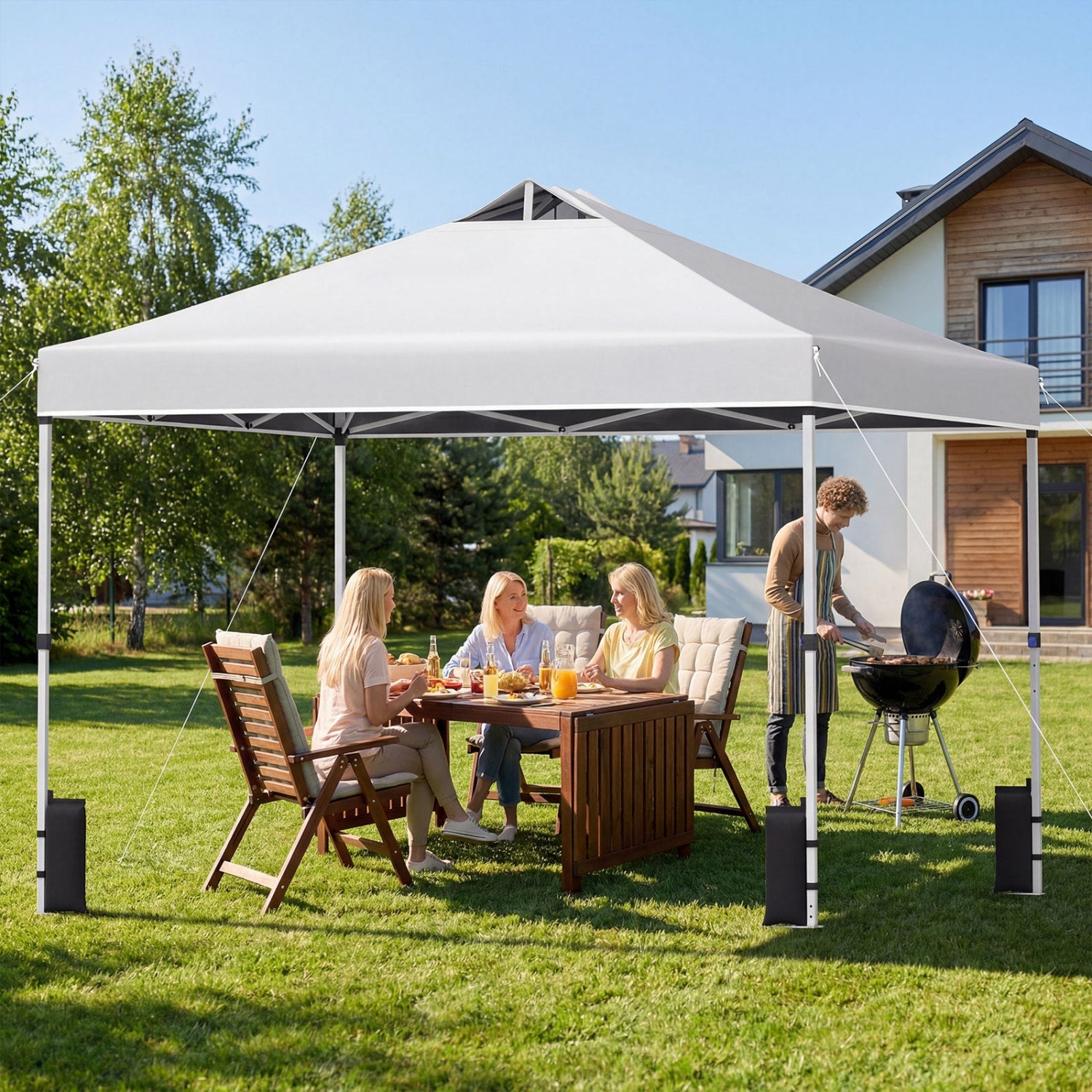 10' x 10' Vented Pop-Up Canopy with One-Hand Center Lock
