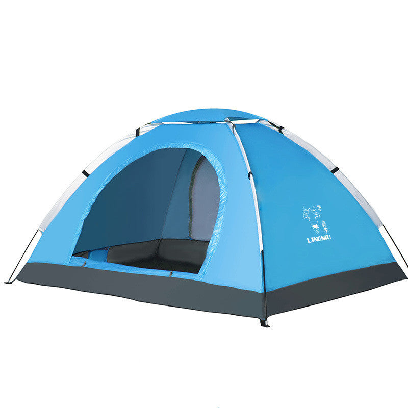 Single Layer Camping Tent – 3-4 Person Outdoor Shelter