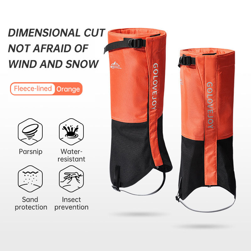 Hiking Skiing Leg Guard Foot Cover Men and Women Winter Outdoor Cold Warm Thickening Waterproof Wear-resistant Leg Cover