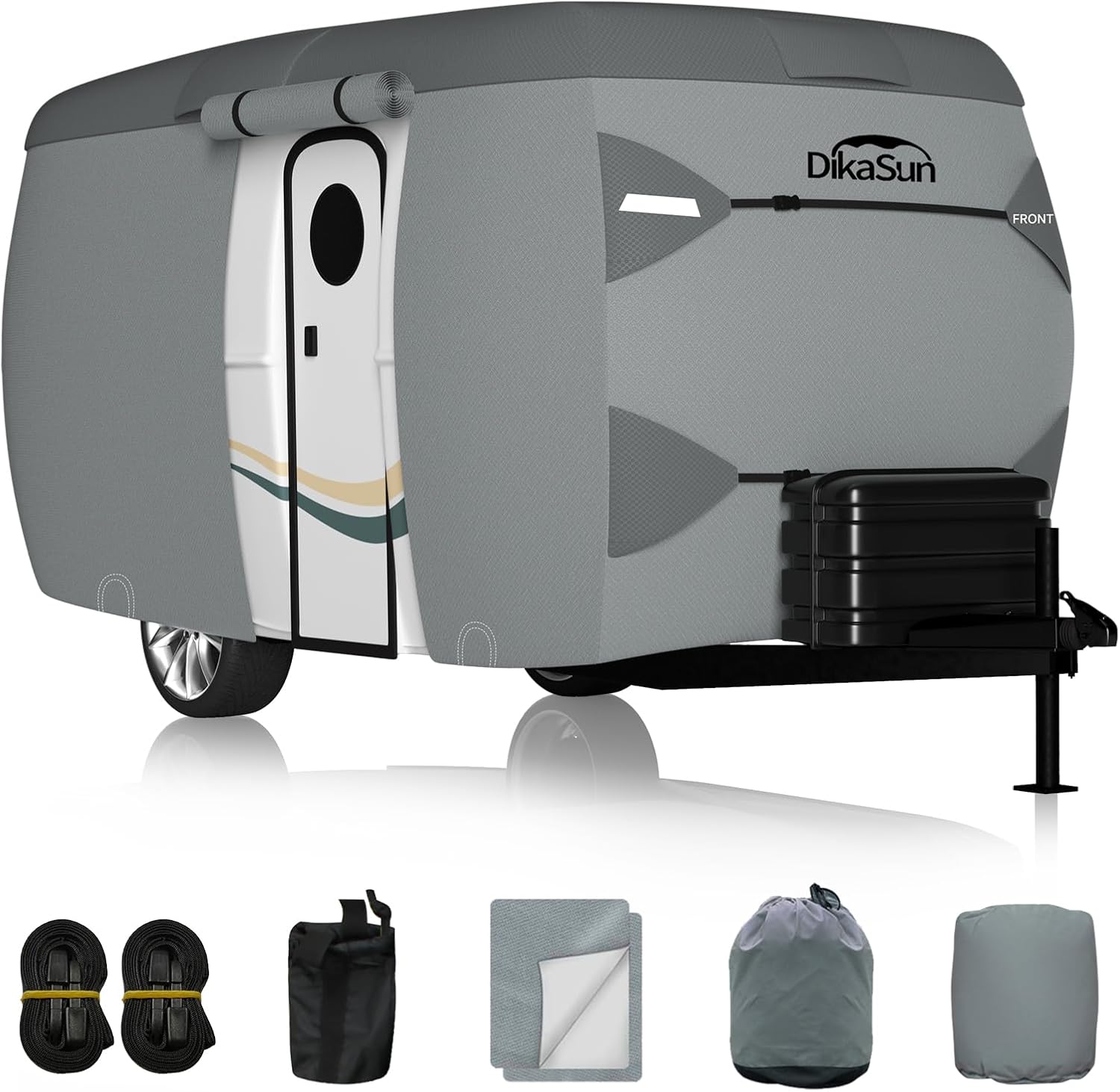 DikaSun Fiberglass Travel Trailer Cover – 7-Layer Roof
