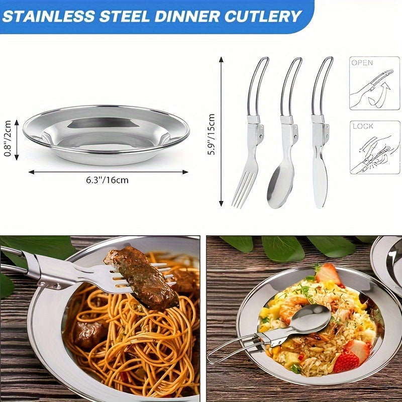 17-Piece Portable Non-Stick Aluminum Camping Cookware Set