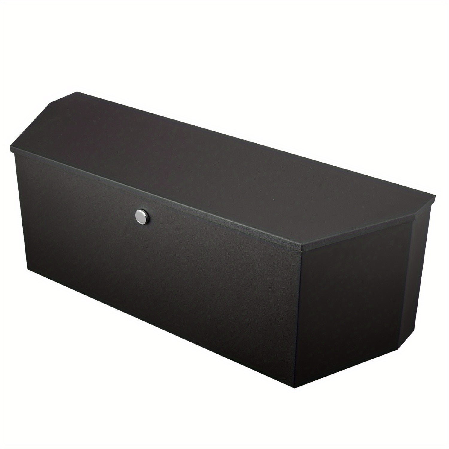 36" RV Trailer Tongue Box – Weatherproof Carbon Steel with Dual Locks & Gas Strut Lid