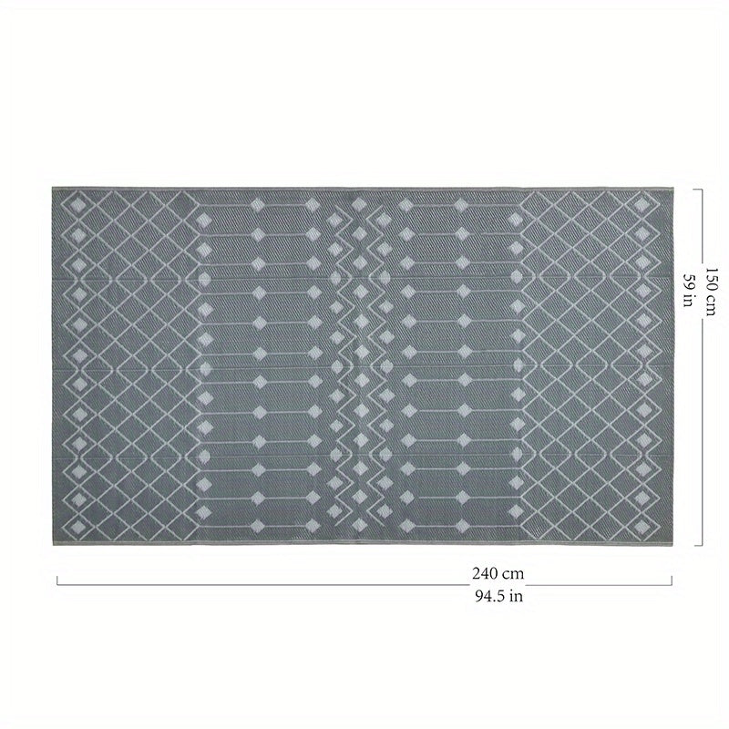 Outdoor Rug – 6' x 9' Waterproof Reversible Patio Mat