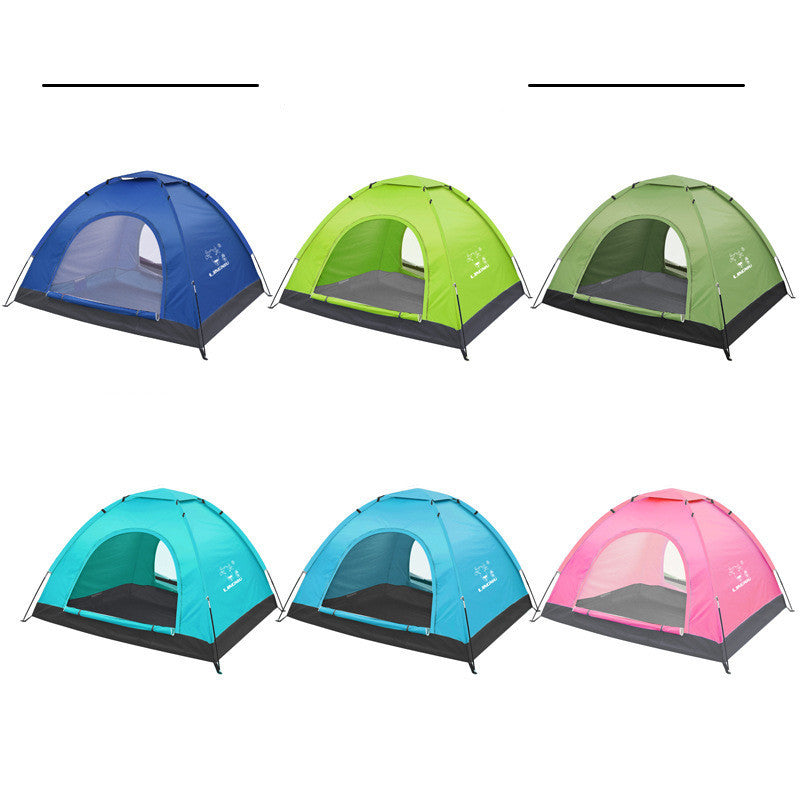 Single Layer Camping Tent – 3-4 Person Outdoor Shelter