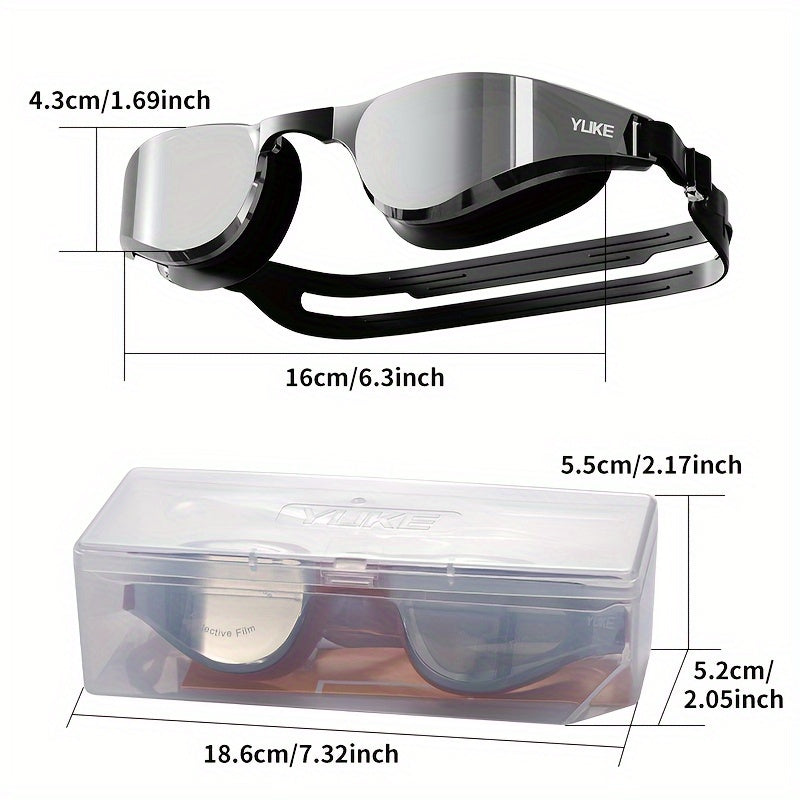 Anti-Fog Swimming Goggles – HD Waterproof Silicone