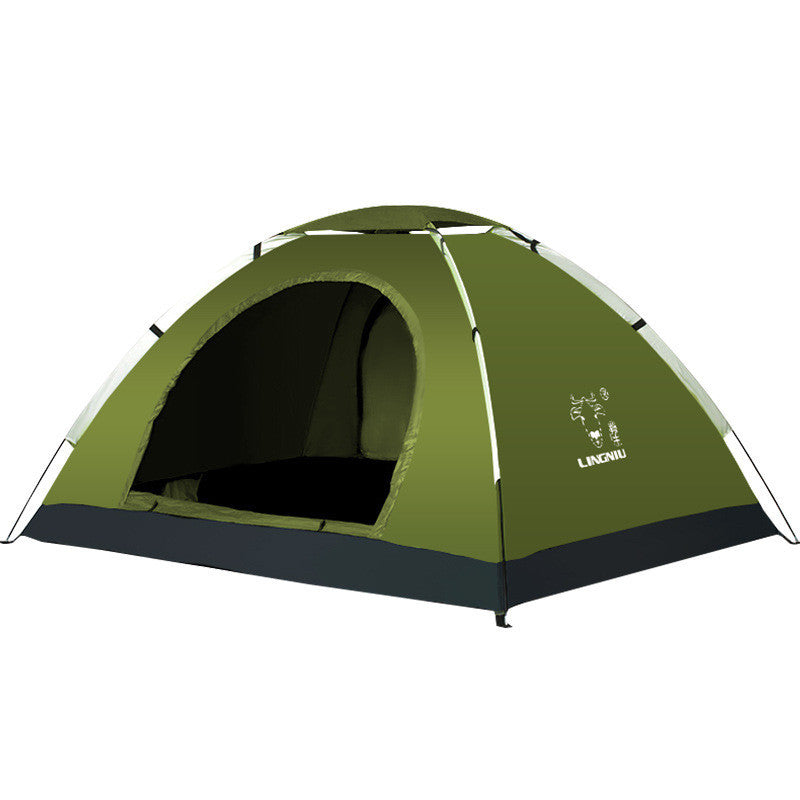 Single Layer Camping Tent – 3-4 Person Outdoor Shelter