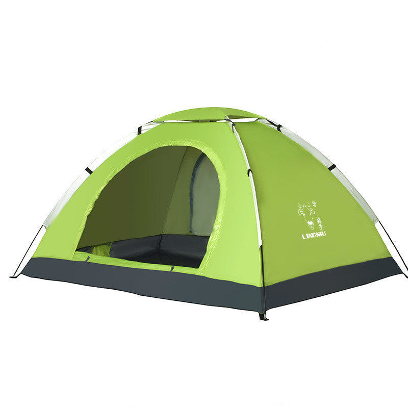 Single Layer Camping Tent – 3-4 Person Outdoor Shelter