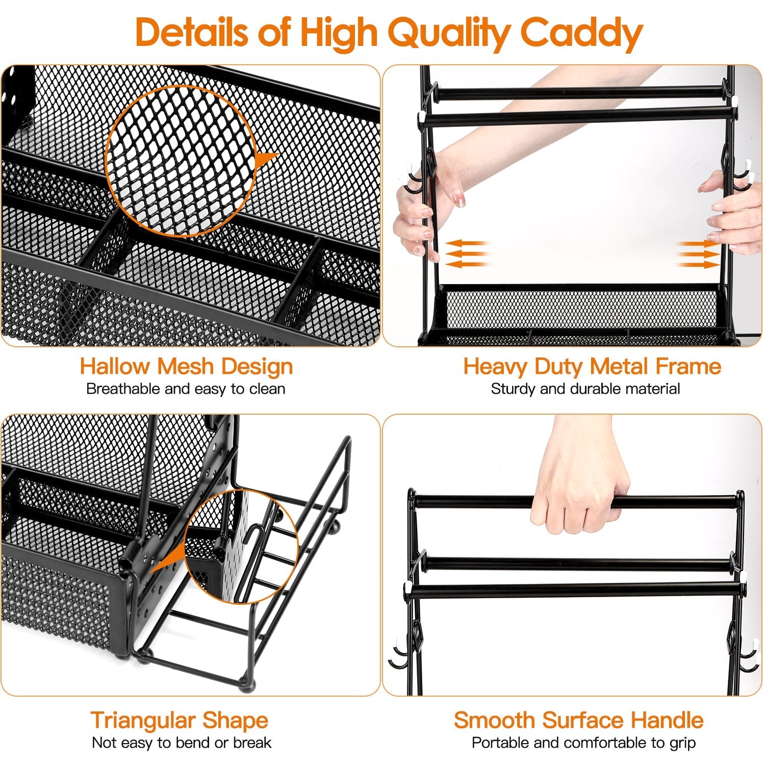 Metal Grill Caddy & Utensil Organizer with Paper Towel Holder