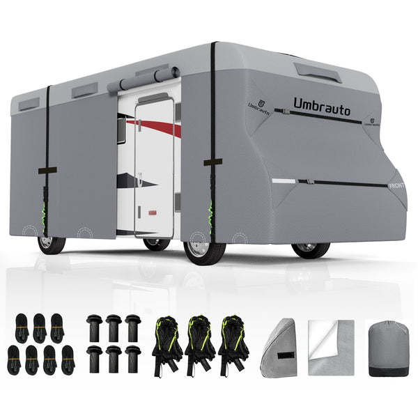 Umbrauto Class C Motorhome Cover – 7-Layer Roof, Gray