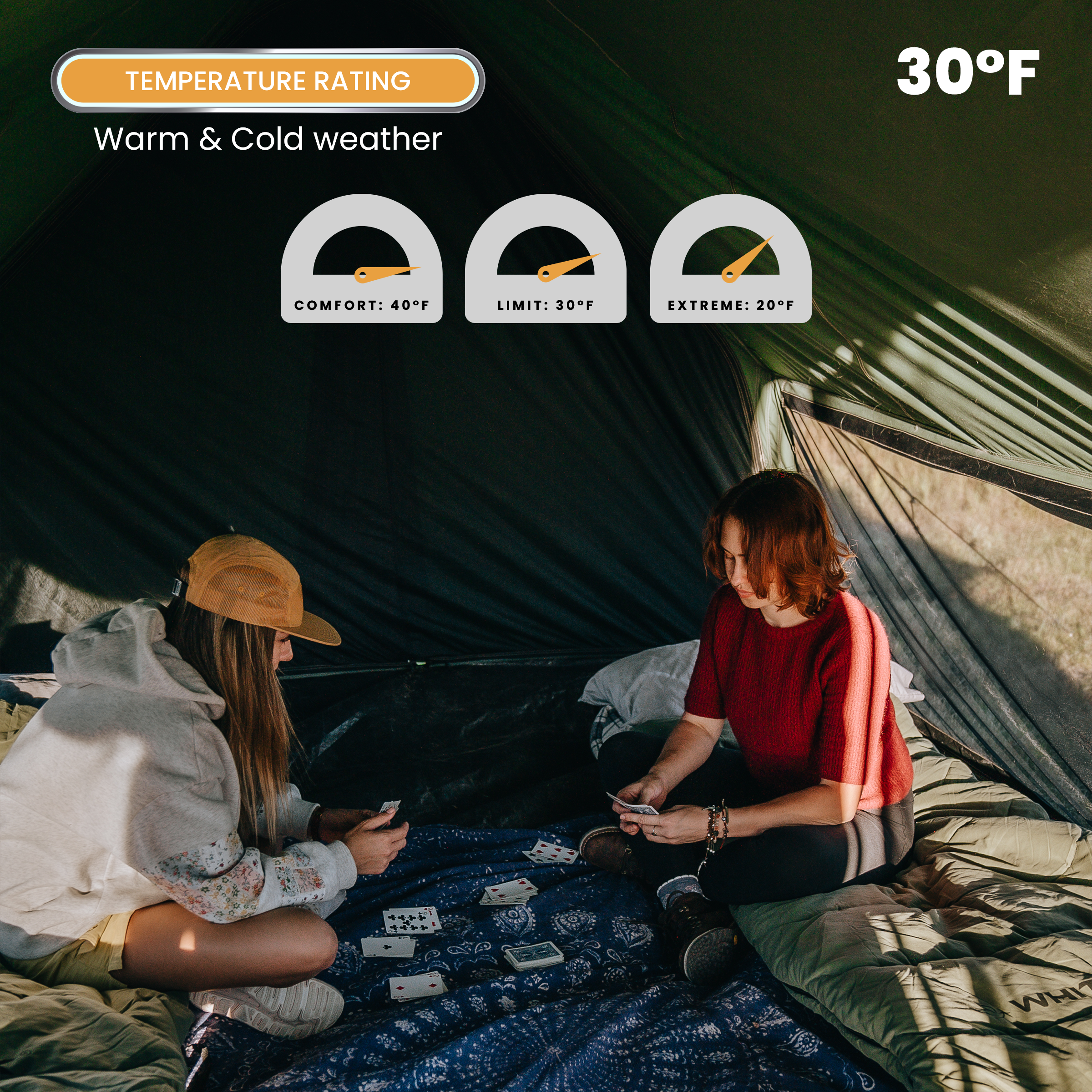 White Duck Slumbernest™ 30°F Flannel-Lined Sleeping Bag