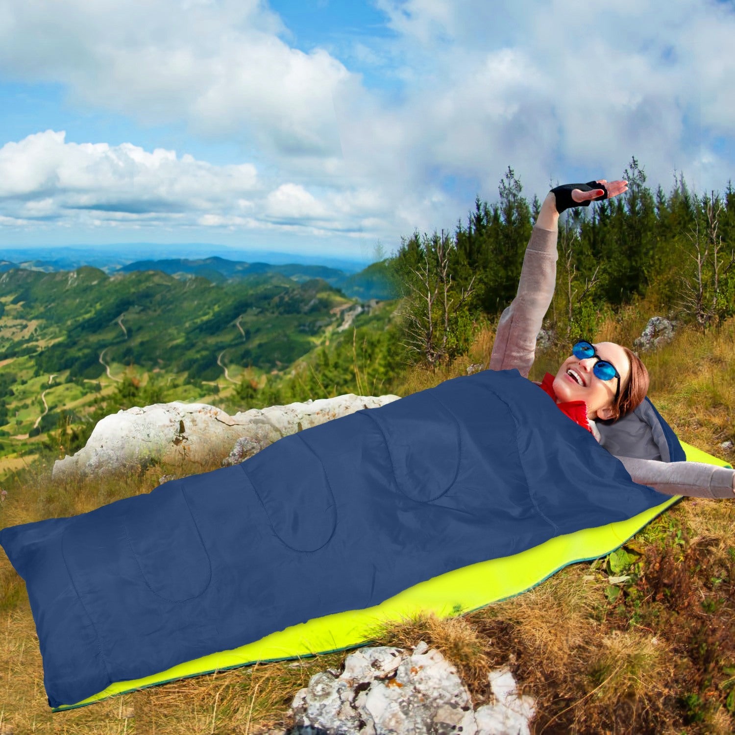 3-Season Sleeping Bag – Lightweight & Moisture-Proof, 32°F–50°F Rated