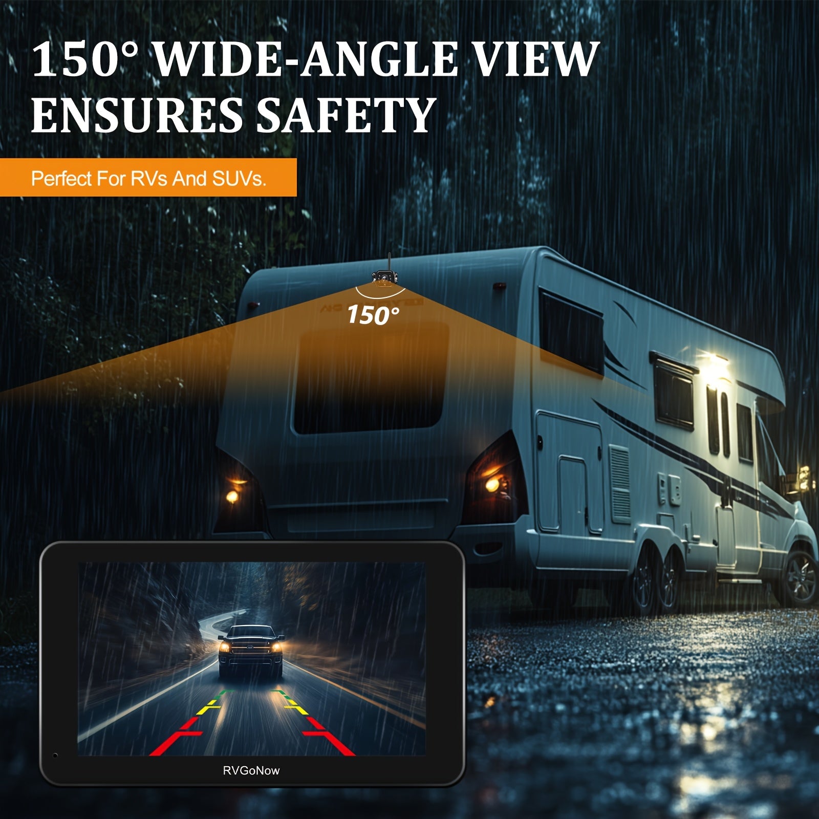 Furrion Wireless RV Backup Camera – 7" HD Touchscreen Monitor