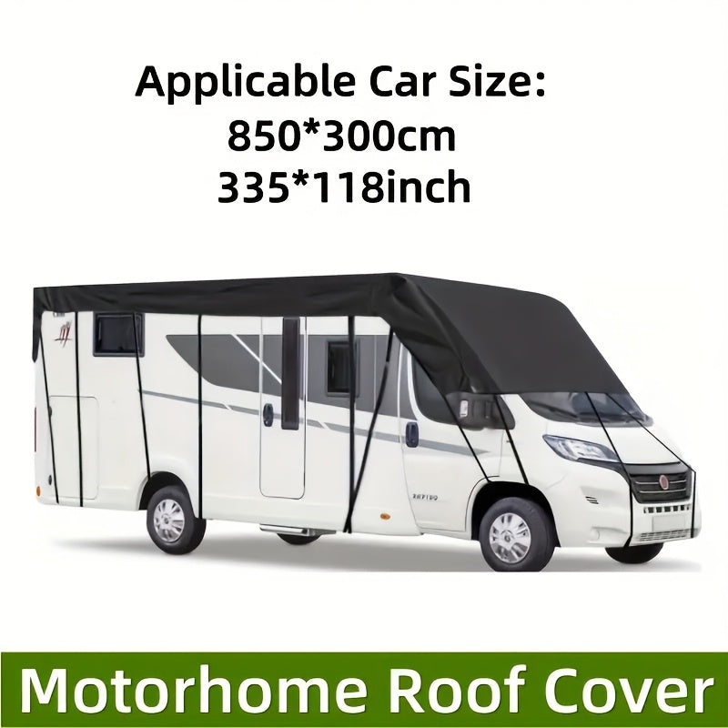Heavy-Duty All-Weather RV Cover – Adjustable Straps & Hooks