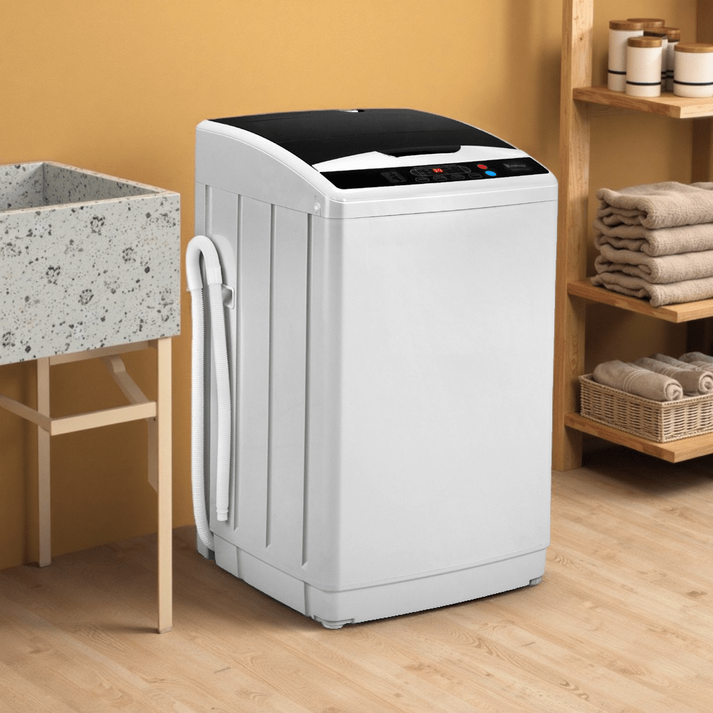 Full Automatic 17.6Lbs Top-Load Portable Washer & Dryer – 2-in-1