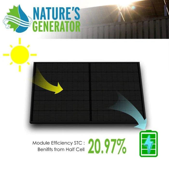 Nature's Generator 440W Monocrystalline Solar Panel — 4 Pack (1760W Total)