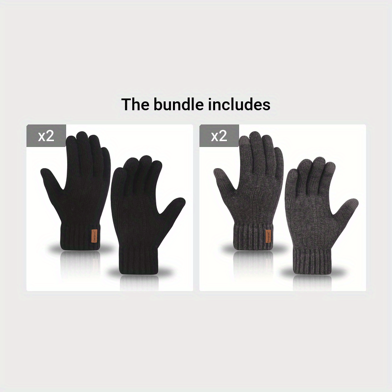 Unisex Alpaca Wool Touchscreen Gloves