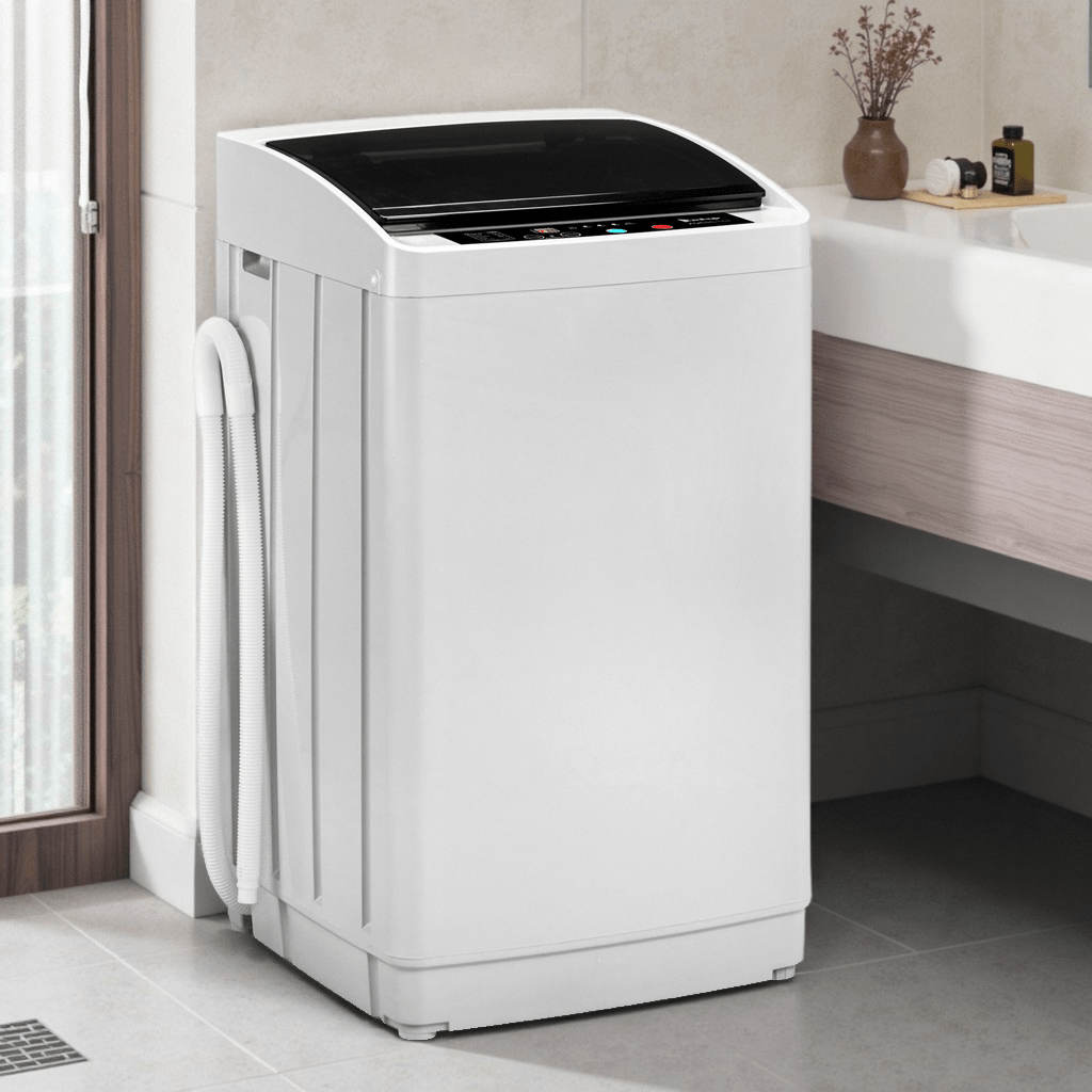 Full Automatic 17.6Lbs Top-Load Portable Washer & Dryer – 2-in-1