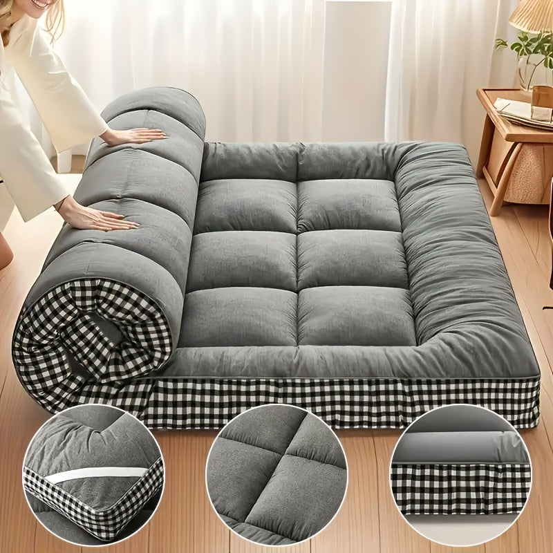 Soft Roll-Up Mattress – 1200gsm Foldable Tatami Sleeping Pad, Twin