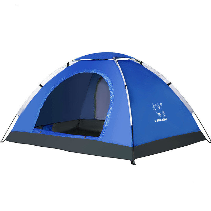 Single Layer Camping Tent – 3-4 Person Outdoor Shelter