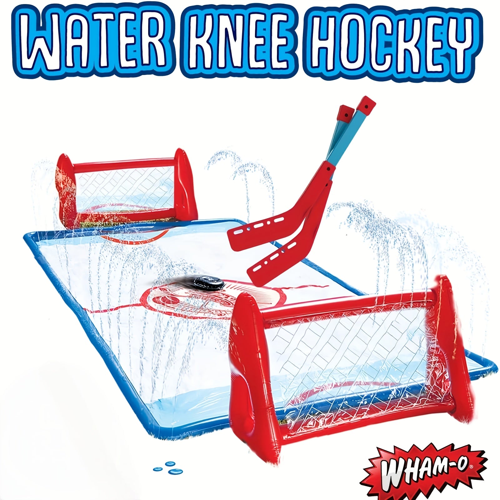 Wham-O Slip N Slide Water Hockey Set – Inflatable Goals & Sticks