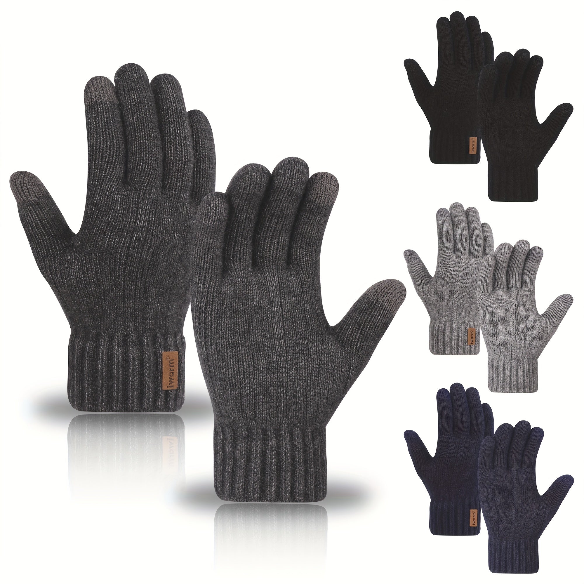 Unisex Alpaca Wool Touchscreen Gloves