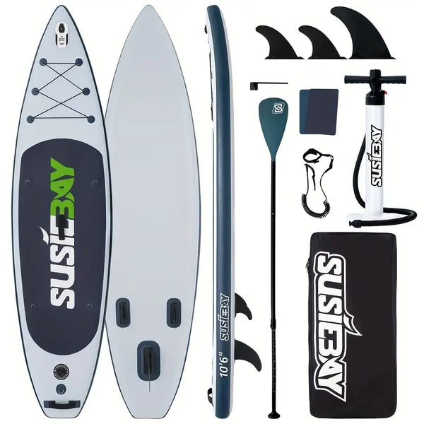 2025 Hurricane-Ready SUP Board｜10ft Inflatable Surf/Yoga Hybrid｜Free 8-Premium Kit｜Military-Grade Deck｜300lbs Capacity｜Labor Day Sale $80 OFF