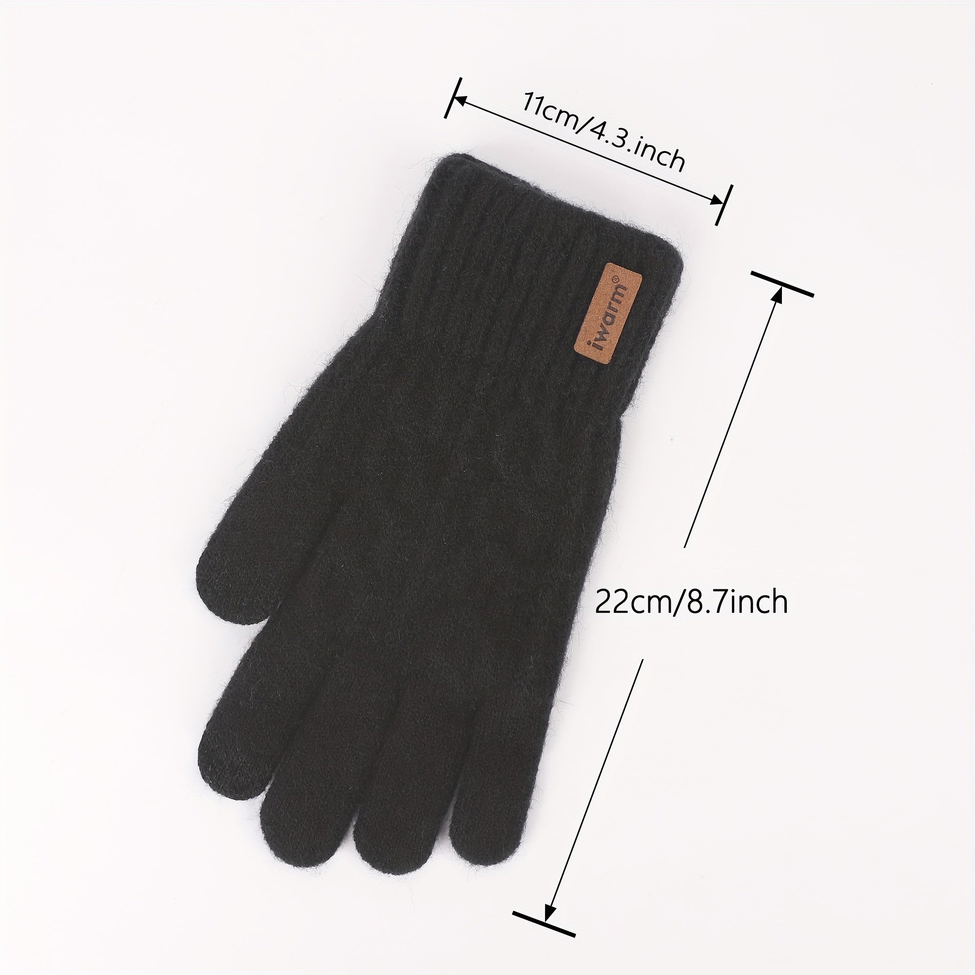 Unisex Alpaca Wool Touchscreen Gloves