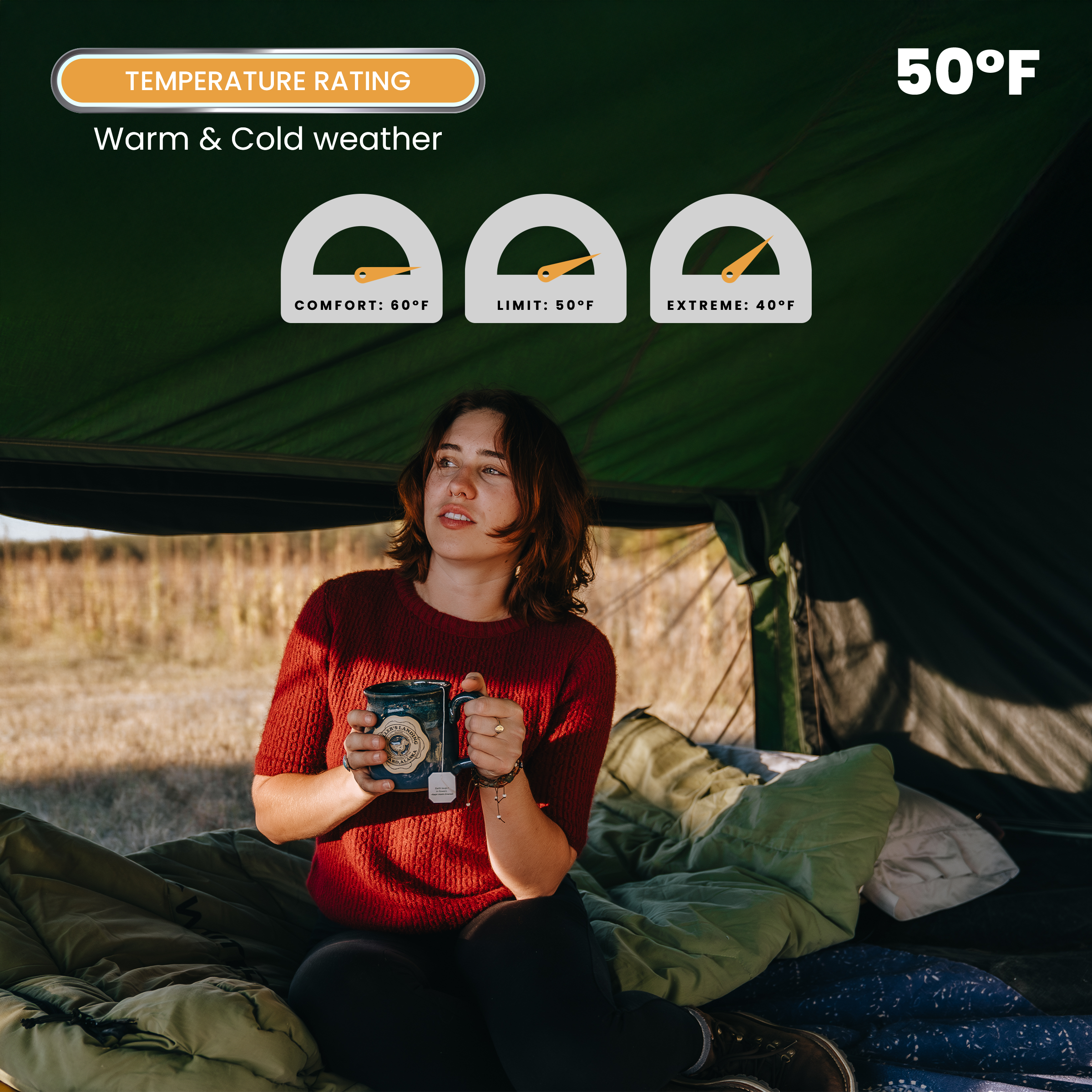 White Duck Slumbernest™ 50°F Flannel-Lined Sleeping Bag