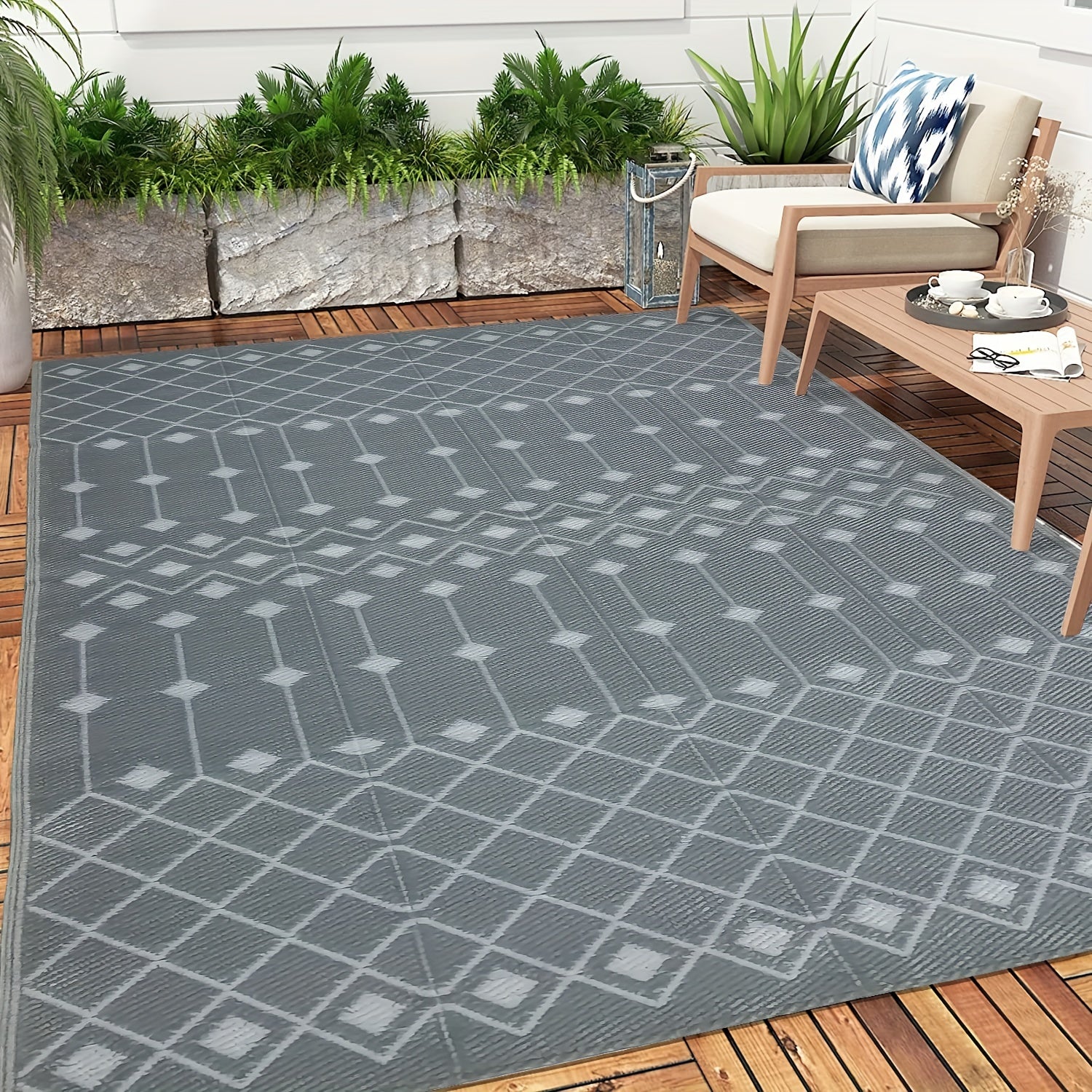 6' x 9' Outdoor Waterproof Patio Rug