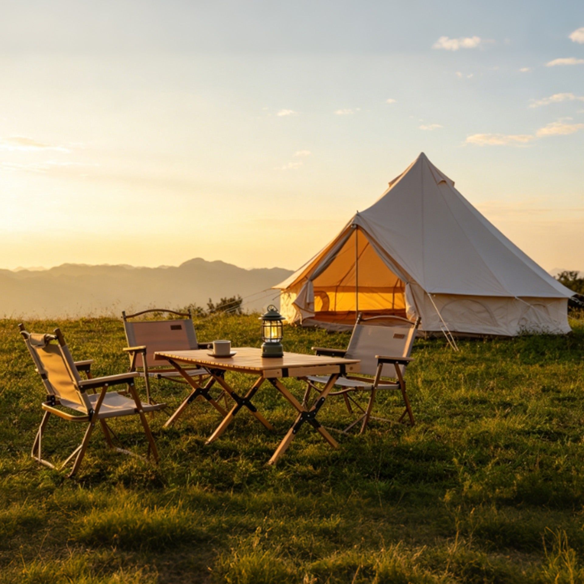 Oxford Bell Tent with Stove Jack – 4-Season Family Camping & Glamping Tent