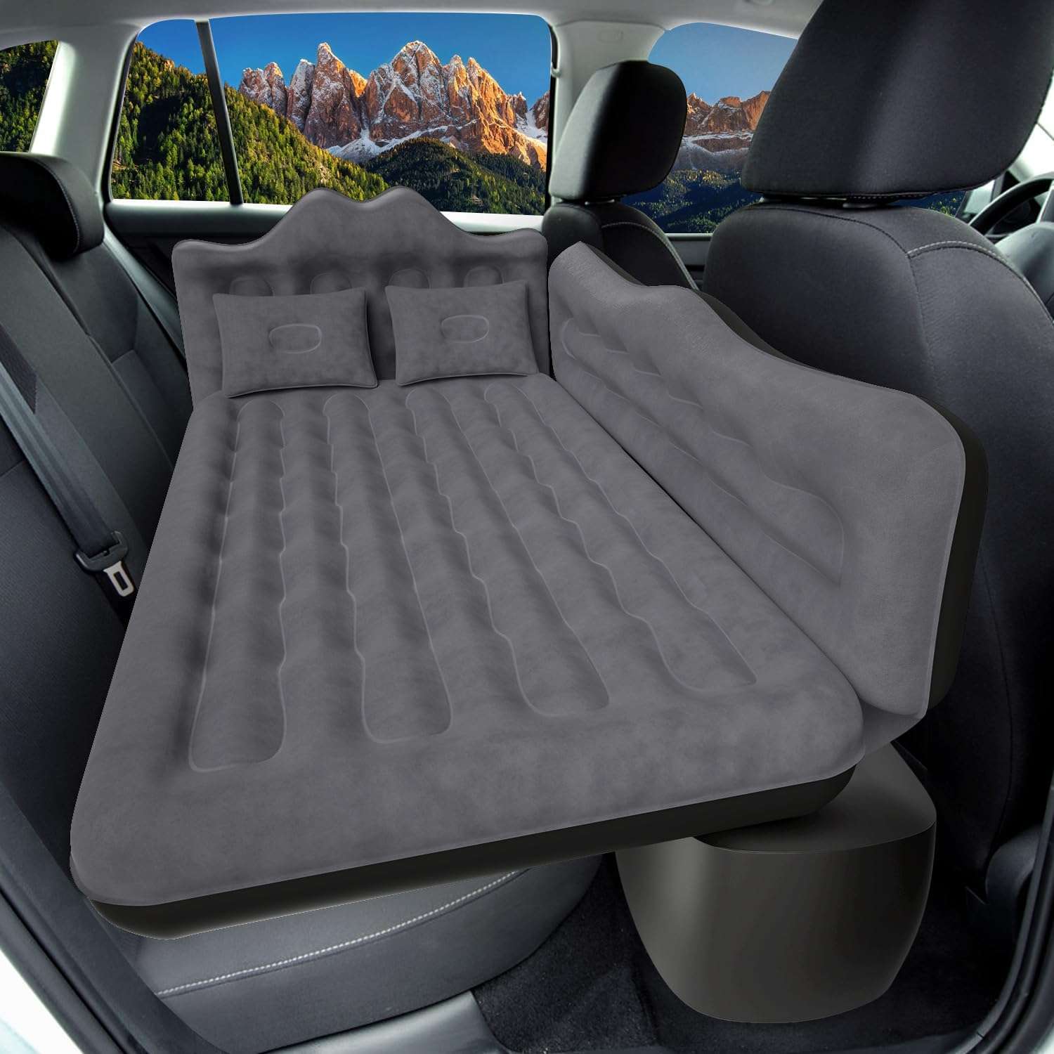 DikaSun Backseat Air Mattress for SUV, Car & Truck – 30.31" Width | Grey