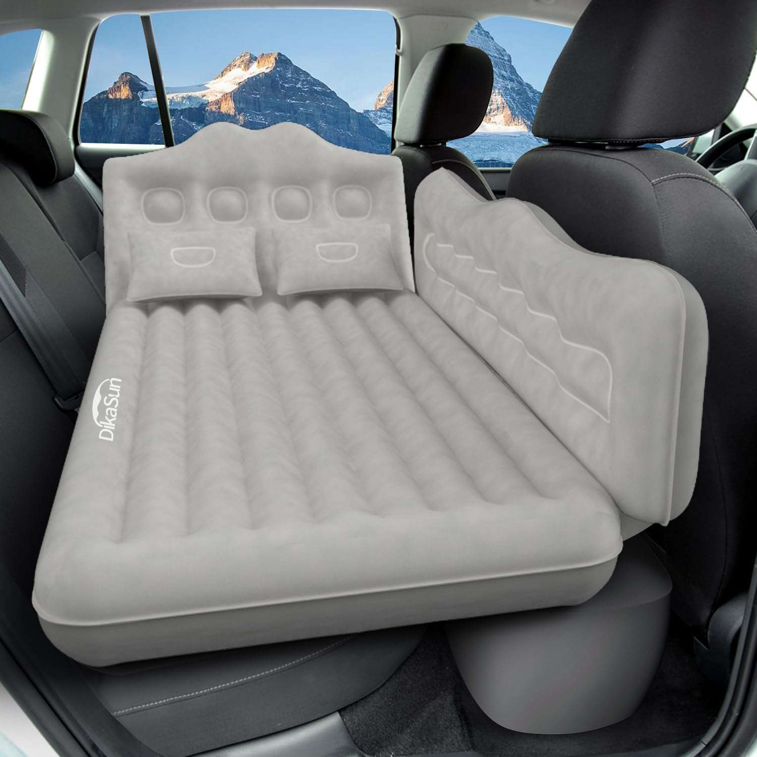 DikaSun Backseat Air Mattress for SUV, Car & Truck – 35.4" Width | Black