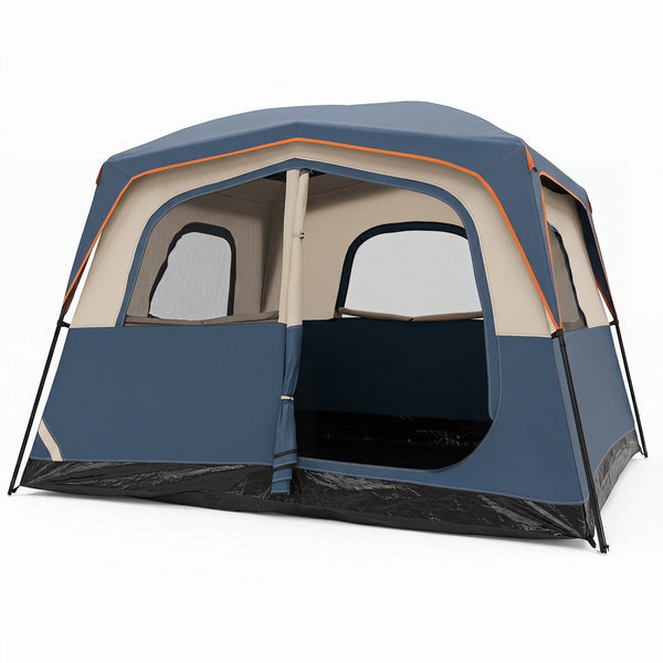 6-Person Camping Tent with Rainfly and Mesh Windows