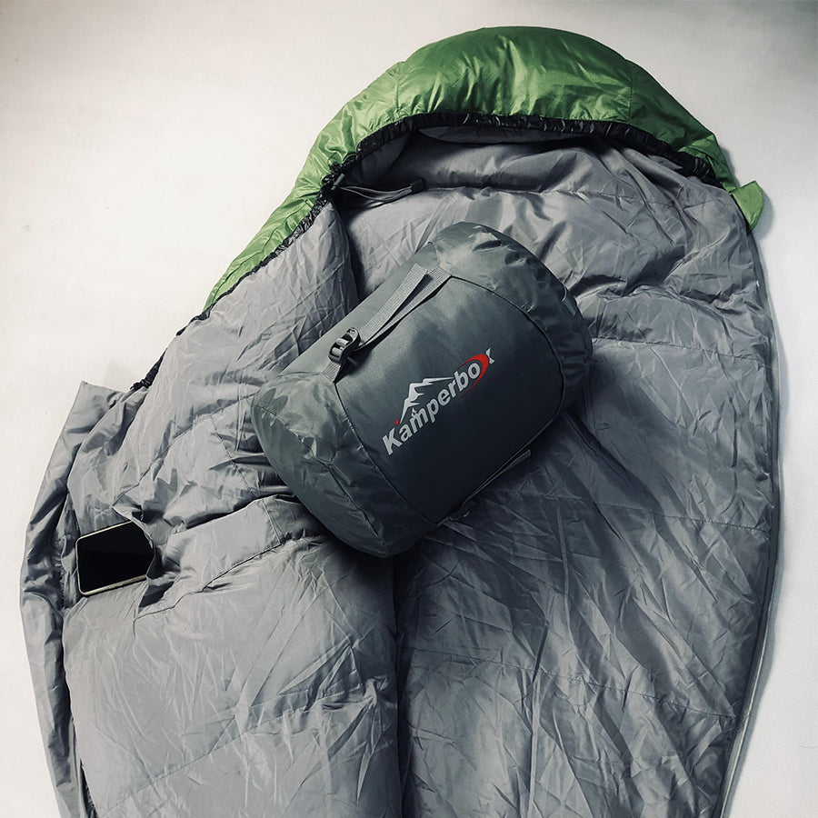 Ultra Light Down Sleeping Bag – 25°F Rated, 4-Season Mummy Bag