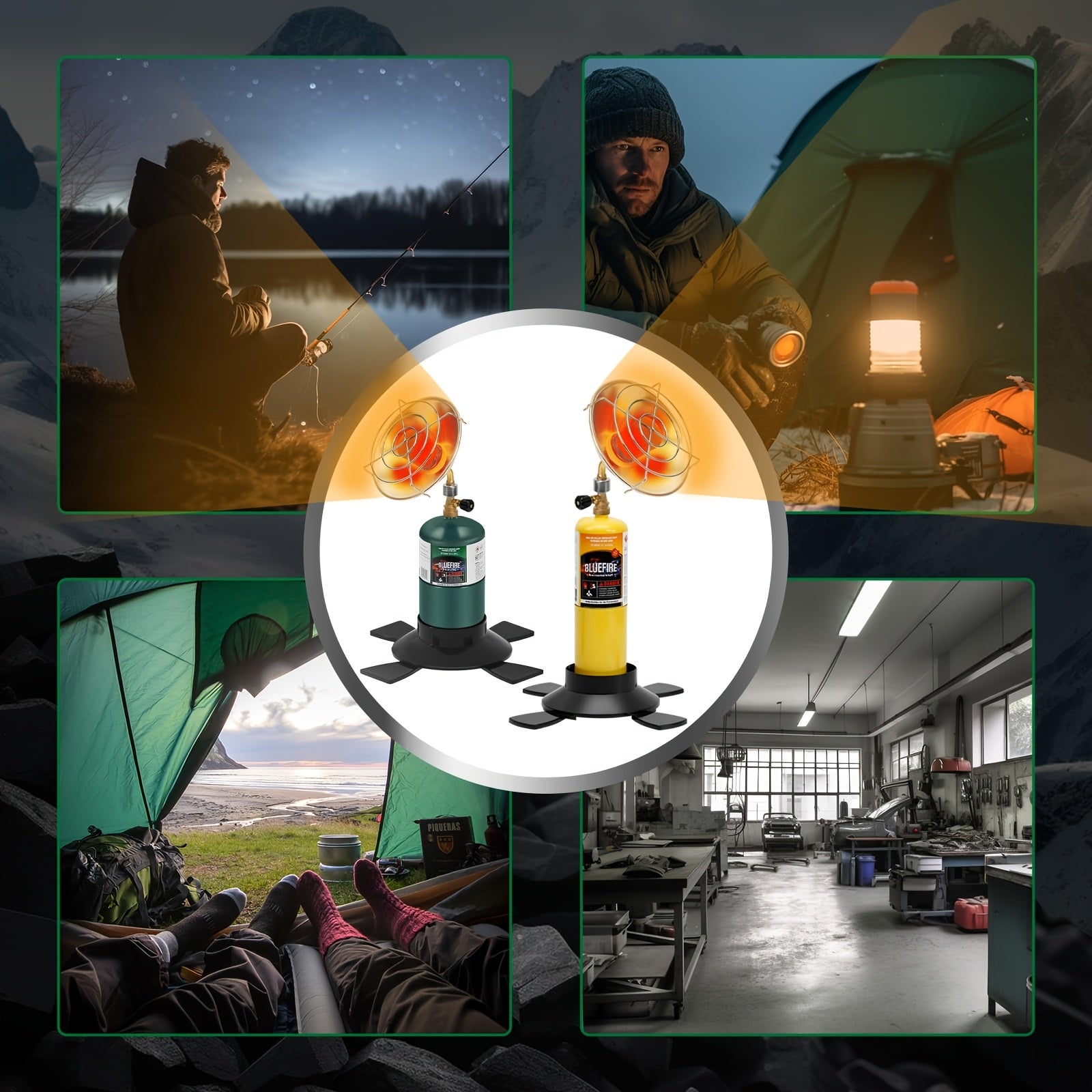 6200 BTU Portable Propane Heater – Lightweight Outdoor Camping Heater