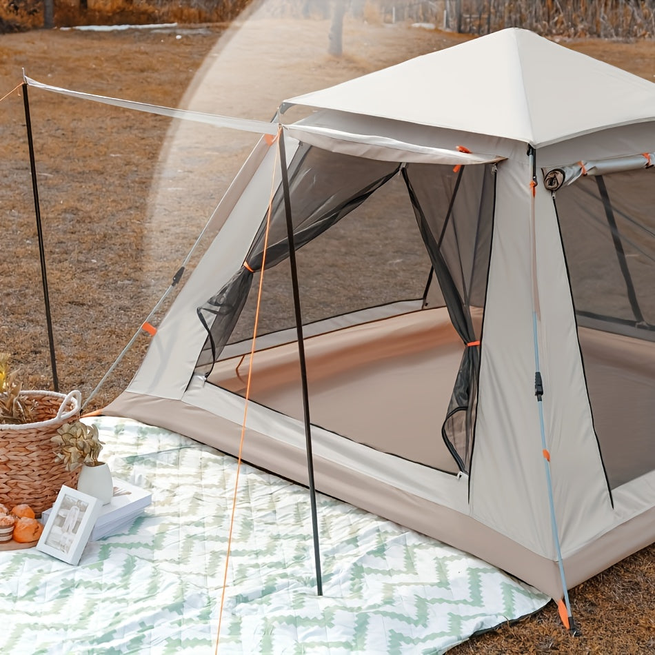 8-Person Family Camping Tent – Quick Setup, All-Season, UV & Mosquito Protection