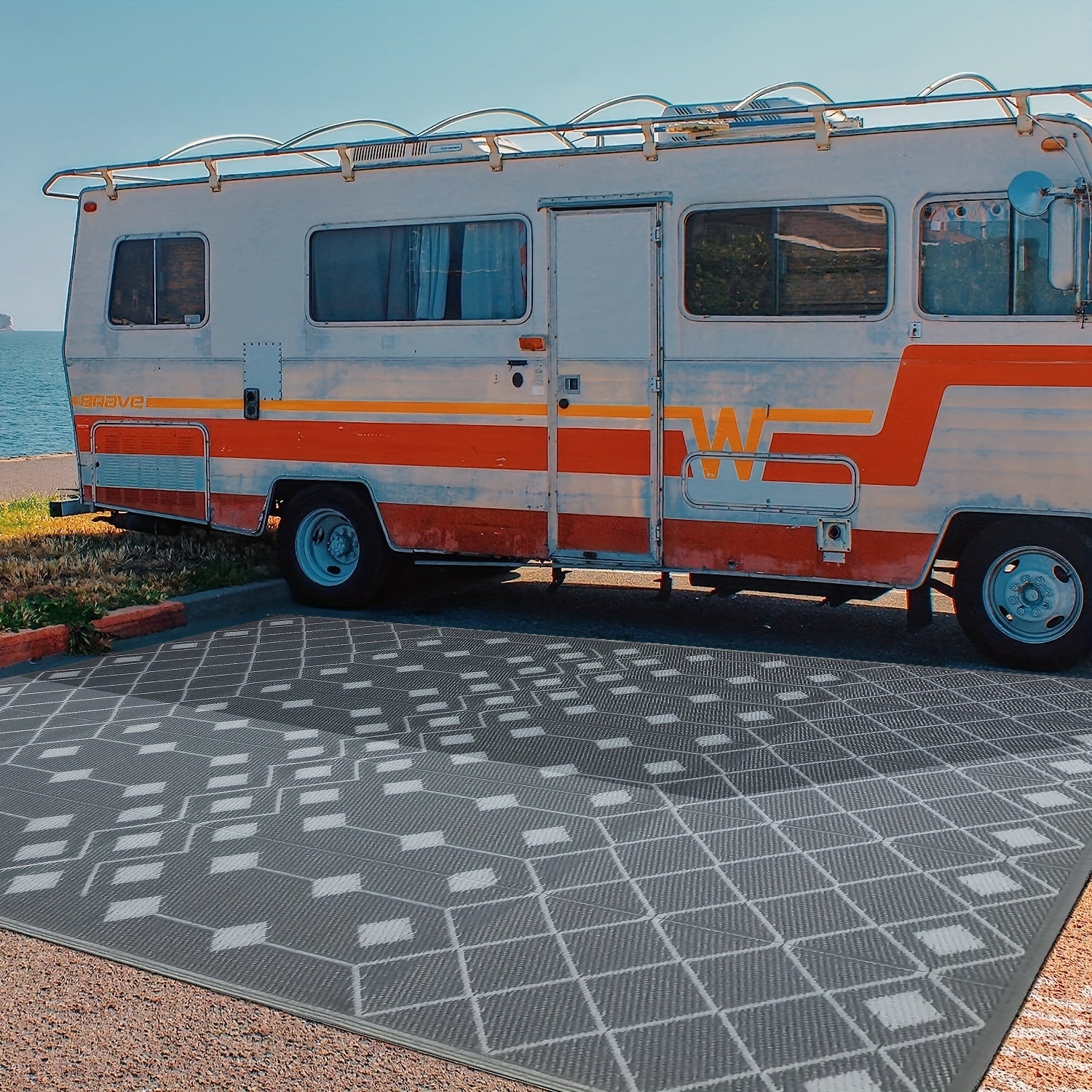 6' x 9' Outdoor Waterproof Patio Rug