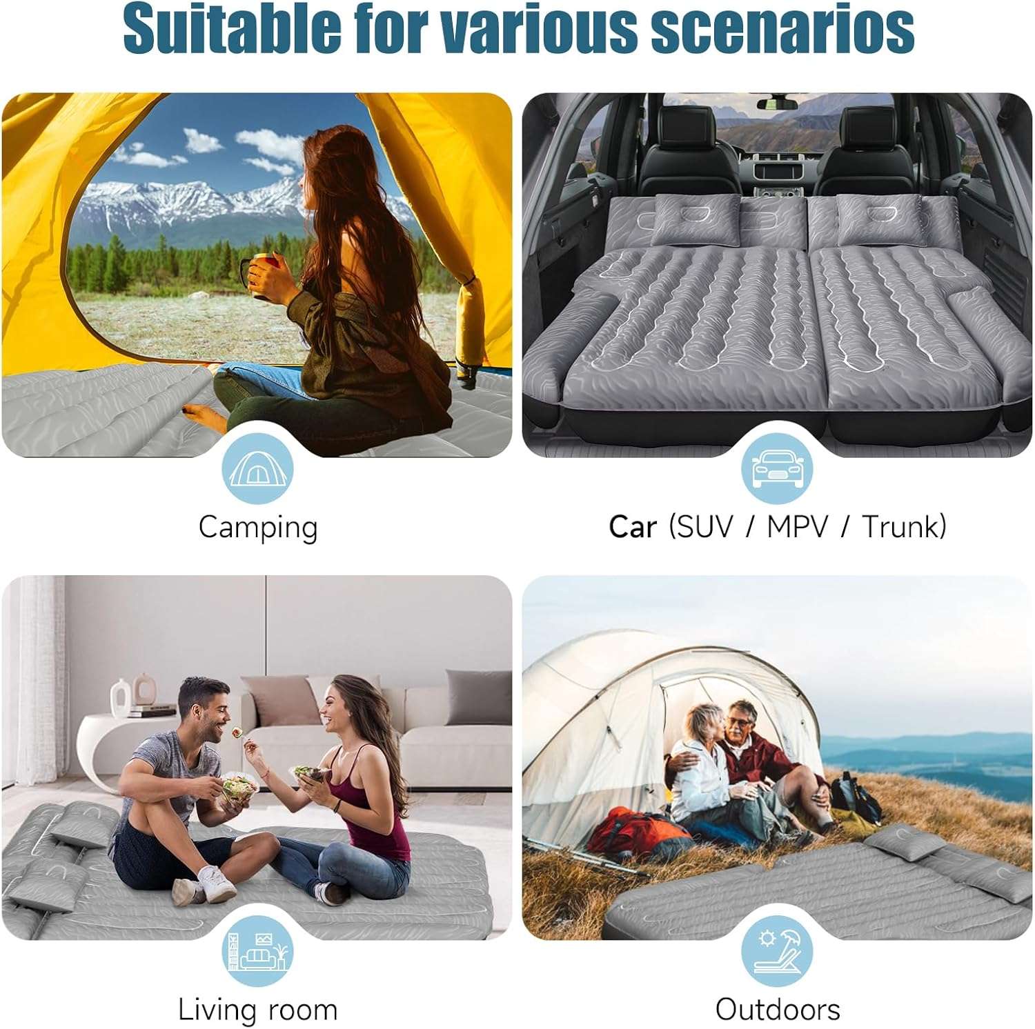 Inflatable Camping Mattress – Single Size | Lightweight & Portable