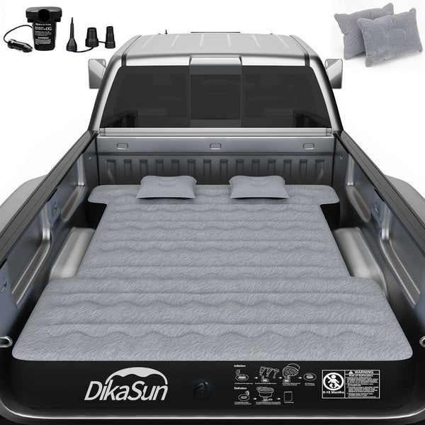 DikaSun Truck Bed Air Mattress – Fits 6.0 to 6.5 ft Beds | Grey