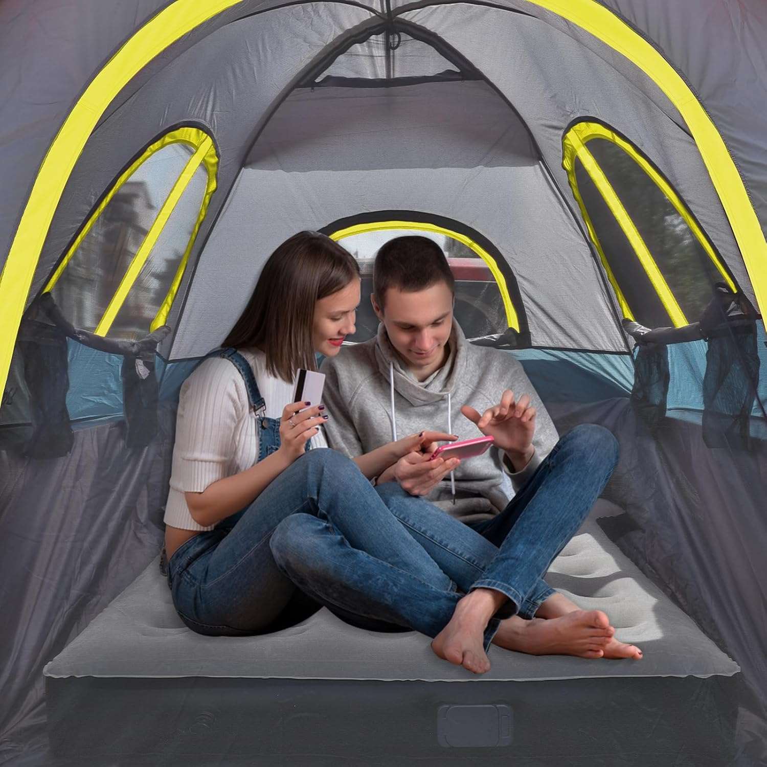 Umbrauto Truck Bed Tent | 5.5–5.8 ft Beds | 4-Season PU3000 Waterproof | Color-Coded Setup