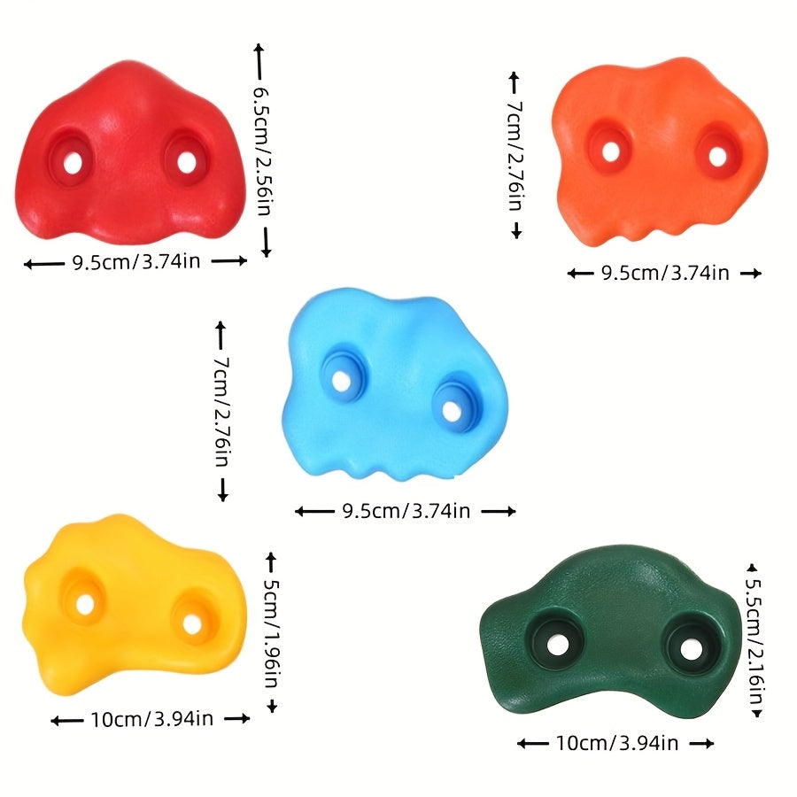 10-Piece Indoor & Outdoor Climbing Holds Set