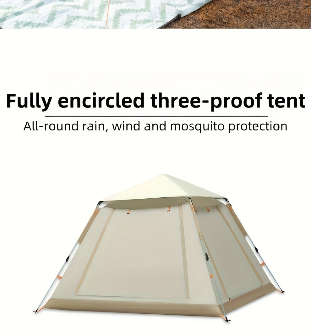 8-Person Family Camping Tent – Quick Setup, All-Season, UV & Mosquito Protection